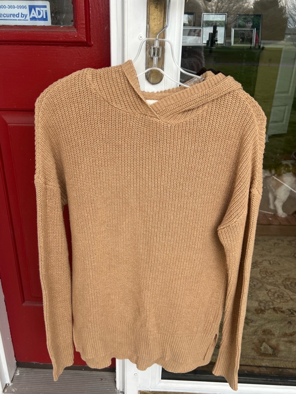 Cynthia Rowley Camel Hoodie Pullover